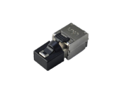 Connecteur de terrain blindé extra-compact Cat6A – 10 Gbps, PoE++ 90W, sans outil